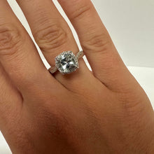 Load image into Gallery viewer, 1.50ct Aquamarine and Diamond Ring - Product Code - G870