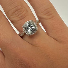 Load image into Gallery viewer, 1.50ct Aquamarine and Diamond Ring - Product Code - G870