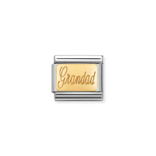 Load image into Gallery viewer, Nomination Composable Classic Family Collection in Steel and Yellow Gold | More Family Charms Available | CLICK HERE FOR MORE CHARMS
