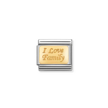 Load image into Gallery viewer, Nomination Composable Classic Family Collection in Steel and Yellow Gold | More Family Charms Available | CLICK HERE FOR MORE CHARMS