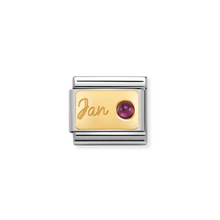 Load image into Gallery viewer, Nomination 18k Yellow Gold Birth Stone Jan - Dec Charms | CLICK HERE FOR ALL BIRTHSTONES