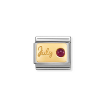 Load image into Gallery viewer, Nomination 18k Yellow Gold Birth Stone Jan - Dec Charms | CLICK HERE FOR ALL BIRTHSTONES