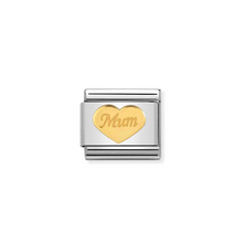 Load image into Gallery viewer, Nomination Composable Classic Family Collection in Steel and Yellow Gold | More Family Charms Available | CLICK HERE FOR MORE CHARMS