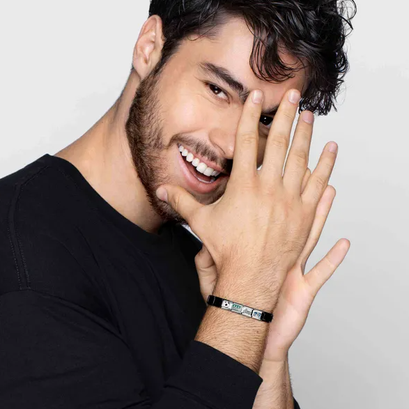 Nomination Classic Starter Bracelet Metallic Blue Standard Ladies 18  Links Standard Gents 21 Links