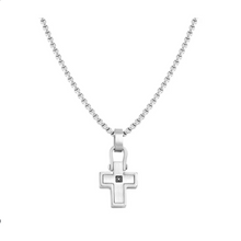Load image into Gallery viewer, Nomination Manvision Necklace, Cross Pendant with CZ - Product Code - 133005 007