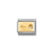 Load image into Gallery viewer, Nomination 18k Yellow Gold Birth Stone Jan - Dec Charms | CLICK HERE FOR ALL BIRTHSTONES