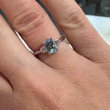 Load image into Gallery viewer, Blue Topaz & Diamond Ring - Product Code - Wx287