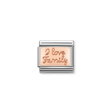 Load image into Gallery viewer, Nomination Composable Classic Family Collection in Steel and Rose Gold | More Family Charms Available | CLICK HERE FOR MORE CHARMS