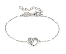 Load image into Gallery viewer, Nomination Stone Set Heart Bracelet