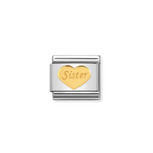 Load image into Gallery viewer, Nomination Composable Classic Family Collection in Steel and Yellow Gold | More Family Charms Available | CLICK HERE FOR MORE CHARMS