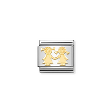 Load image into Gallery viewer, Nomination Composable Classic Family Collection in Steel and Yellow Gold | More Family Charms Available | CLICK HERE FOR MORE CHARMS