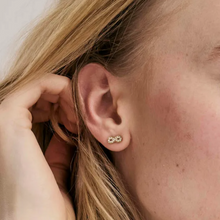 Load image into Gallery viewer, Nomination Soffio D’Amore earrings, Flower with CZ in Stainless Steel