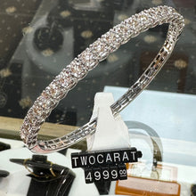Load image into Gallery viewer, Diamond White Gold Bangle - Product Code - E592