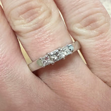 Load image into Gallery viewer, Trilogy Princess Cut Diamond Ring - Product Code - G314