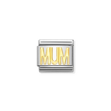 Load image into Gallery viewer, Nomination Composable Classic Family Collection in Steel and Yellow Gold | More Family Charms Available | CLICK HERE FOR MORE CHARMS