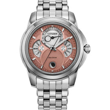 Load image into Gallery viewer, Calendrier Moonphase, Eco Drive Bracelet Watch - Product Code - BU0080-52X