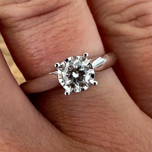 Load image into Gallery viewer, Diamond White Gold Solitaire Ring - Product Code - G888