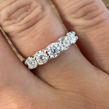 Load image into Gallery viewer, 1.06ct Diamond, 18ct White Gold, Five Stone Band - Product Code - B469