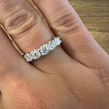 Load image into Gallery viewer, 1.06ct Diamond, 18ct White Gold, Five Stone Band - Product Code - B469