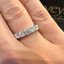 Load image into Gallery viewer, 1.06ct Diamond, 18ct White Gold, Five Stone Band - Product Code - B469