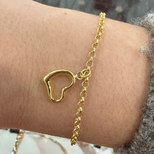 Load image into Gallery viewer, 9ct Yellow Gold Heart Bracelet - Product Code - 1.24.6571