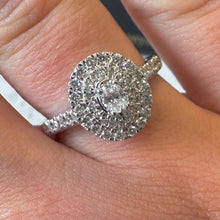 Load image into Gallery viewer, Oval Diamond Halo Ring - Product Code - G874