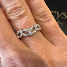Load image into Gallery viewer, 18ct White Gold Designer Band Ring - Product Code - B471