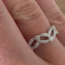 Load and play video in Gallery viewer, 18ct White Gold Designer Band Ring - Product Code - B471