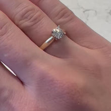 Load and play video in Gallery viewer, Yellow Gold Diamond Solitaire Ring - Product Code - G833