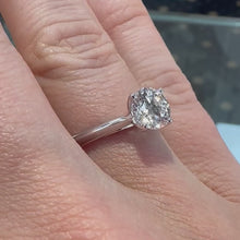 Load and play video in Gallery viewer, One Carat Lab Diamond Solitaire Ring - Product Code - LB5