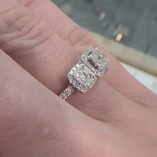 Load and play video in Gallery viewer, 9ct White Gold Diamond Ring - Product Code - G697