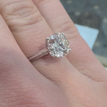 Load and play video in Gallery viewer, Two Carat Round Lab Diamond White Gold Ring - Product Code - LB3