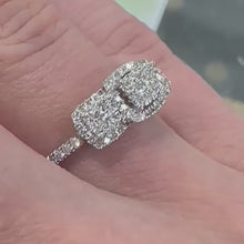 Load and play video in Gallery viewer, 9ct White Gold Diamond Ring - Product Code - G697