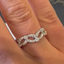Load and play video in Gallery viewer, 18ct White Gold Designer Band Ring - Product Code - B471