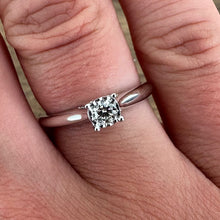 Load image into Gallery viewer, Diamond White Gold Solitaire Ring - Product Code - G867