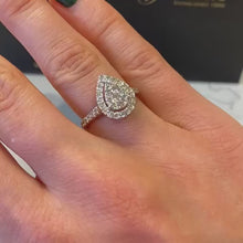 Load and play video in Gallery viewer, Pear Shaped Diamond Designer Ring - G730