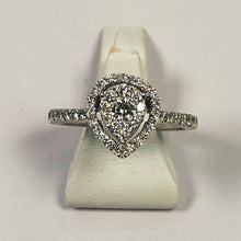 Load image into Gallery viewer, Diamond White Gold Pear Shaped Ring - Product Code - G282