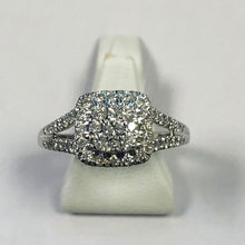 Load image into Gallery viewer, Diamond White Gold Square Shaped Ring - Product Code - G473
