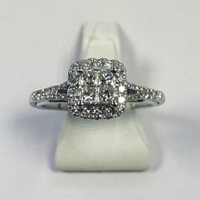 Load image into Gallery viewer, Diamond White Gold Princess Round Cut Ring - Product Code - B422