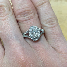 Load image into Gallery viewer, Diamond Half Carat White Gold Ring - Product Code - G695