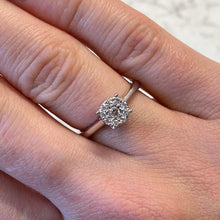 Load image into Gallery viewer, 9ct White Gold Diamond Ring - G726