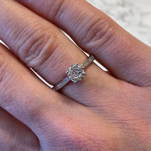 Load image into Gallery viewer, 9ct White Gold Diamond Ring - G728