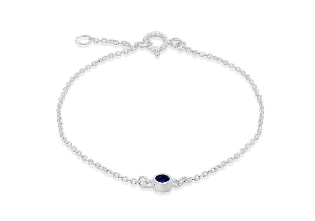 September Silver Birthstone Bracelet - Product Code - 8.29.8971