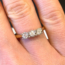 Load image into Gallery viewer, Diamond Designer Three Stone Ring - B457