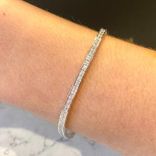 Load image into Gallery viewer, White Gold Stone Set Bracelet - VX482