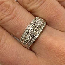 Load image into Gallery viewer, White Gold Diamond Band Ring - Product Code - G639