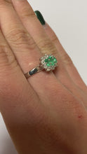 Load and play video in Gallery viewer, Emerald & Diamond Ring - Product Code - R118