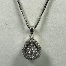 Load image into Gallery viewer, Diamond White Gold Earring And Necklace