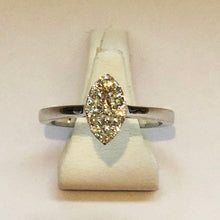 Load image into Gallery viewer, Diamond White Marquise Gold Ring Band