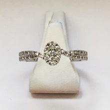 Load image into Gallery viewer, Diamond White Gold Oval Shaped Ring